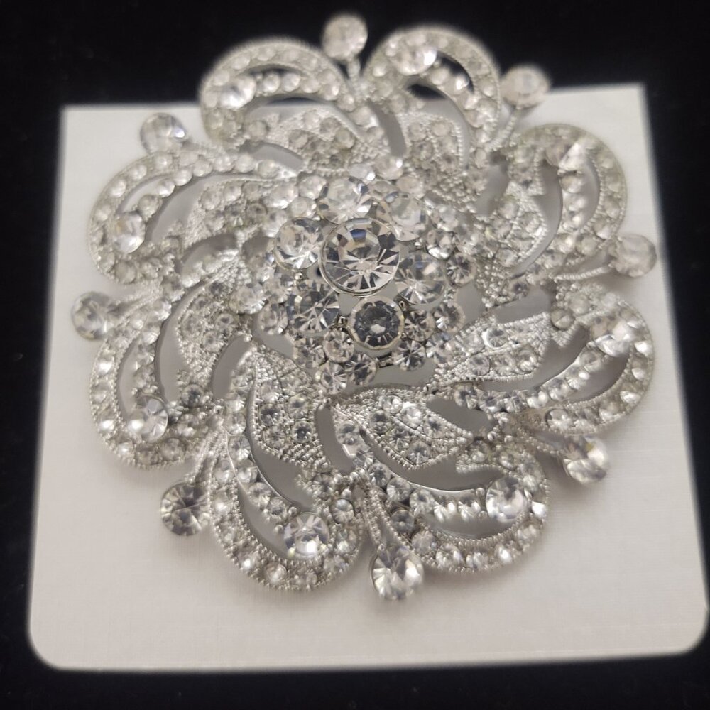 Silver Bling Brooch
